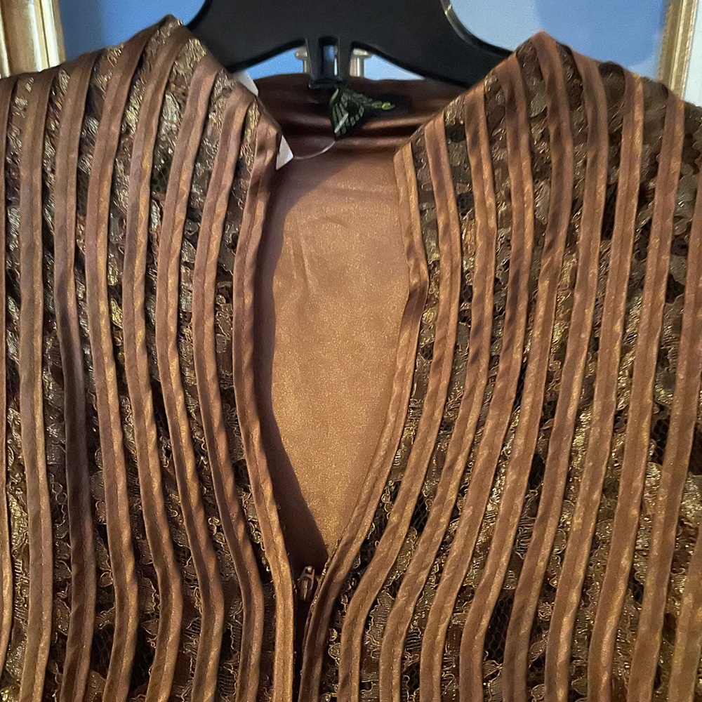 N0W $29 SUPER REDUCED SPECIAL Rich Copper Cartise Jacket & Skirt - Picture 2 of 14